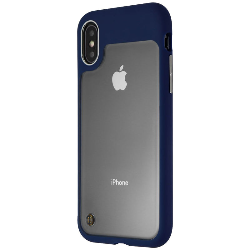 Granite Hybrid Hard Case for Apple iPhone Xs/X Smartphones - Clear/Dark Blue - Granite - Simple Cell Shop, Free shipping from Maryland!
