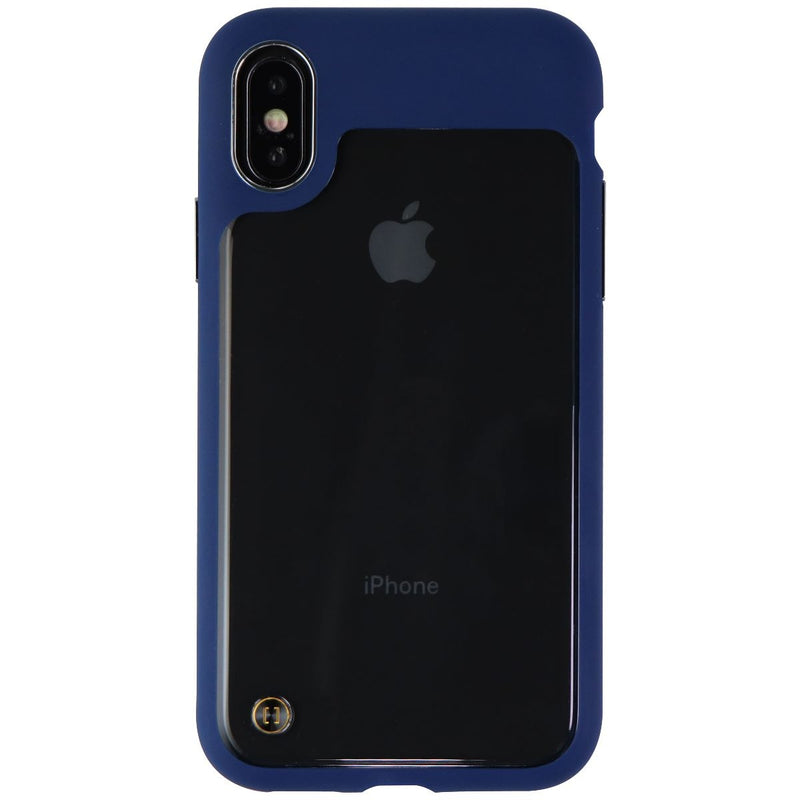 Granite Hybrid Hard Case for Apple iPhone Xs/X Smartphones - Clear/Dark Blue - Granite - Simple Cell Shop, Free shipping from Maryland!