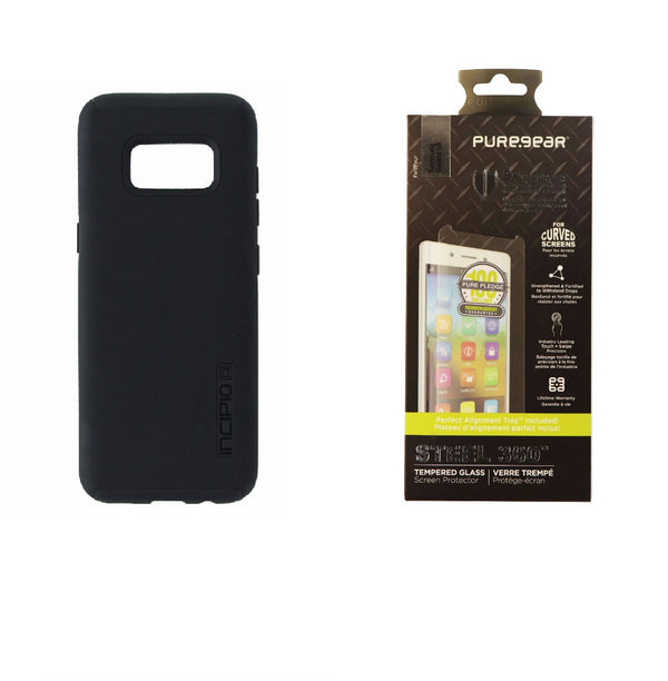 Incipio Black Case & PureGear Steel 360 Screen Protector for Samsung Galaxy S8 - Incipio - Simple Cell Shop, Free shipping from Maryland!