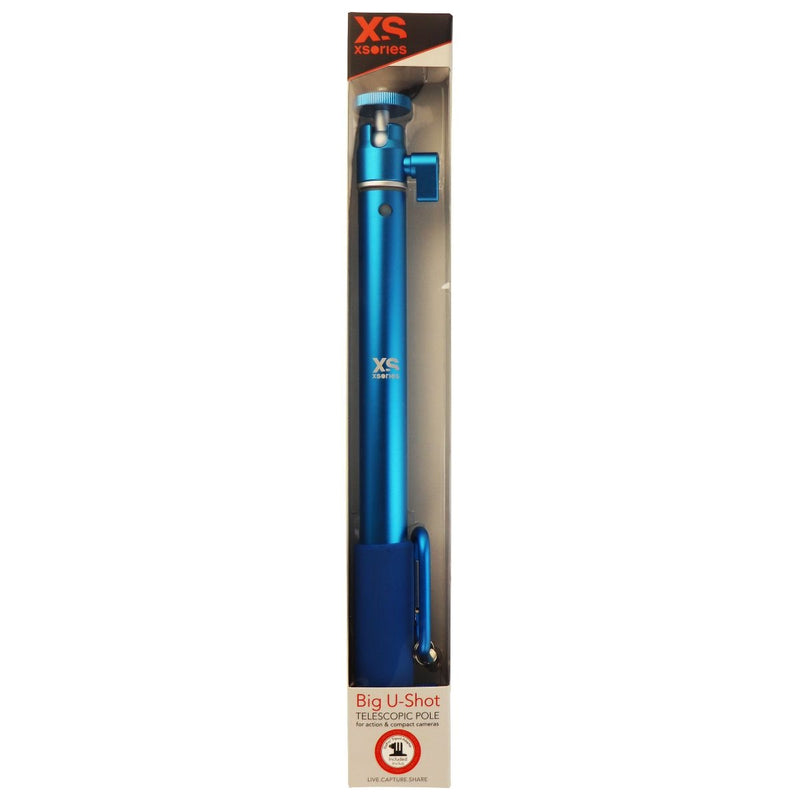 XSories Big U-Shot 37in Telescopic Pole w/ 1/4-in Mount and GoPro Adapter - Blue - XSories - Simple Cell Shop, Free shipping from Maryland!