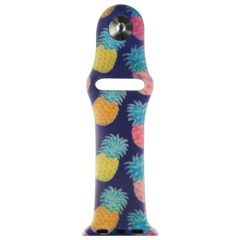 Premium Replacement Apple Watch Silicone Band (38mm) - Dark Blue / Pineapples - Unbranded - Simple Cell Shop, Free shipping from Maryland!