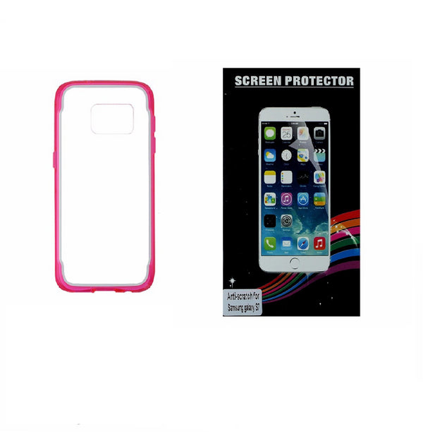 Screen Protector and Griffin Clear/Pink Case for Samsung Galaxy S7 - Griffin - Simple Cell Shop, Free shipping from Maryland!