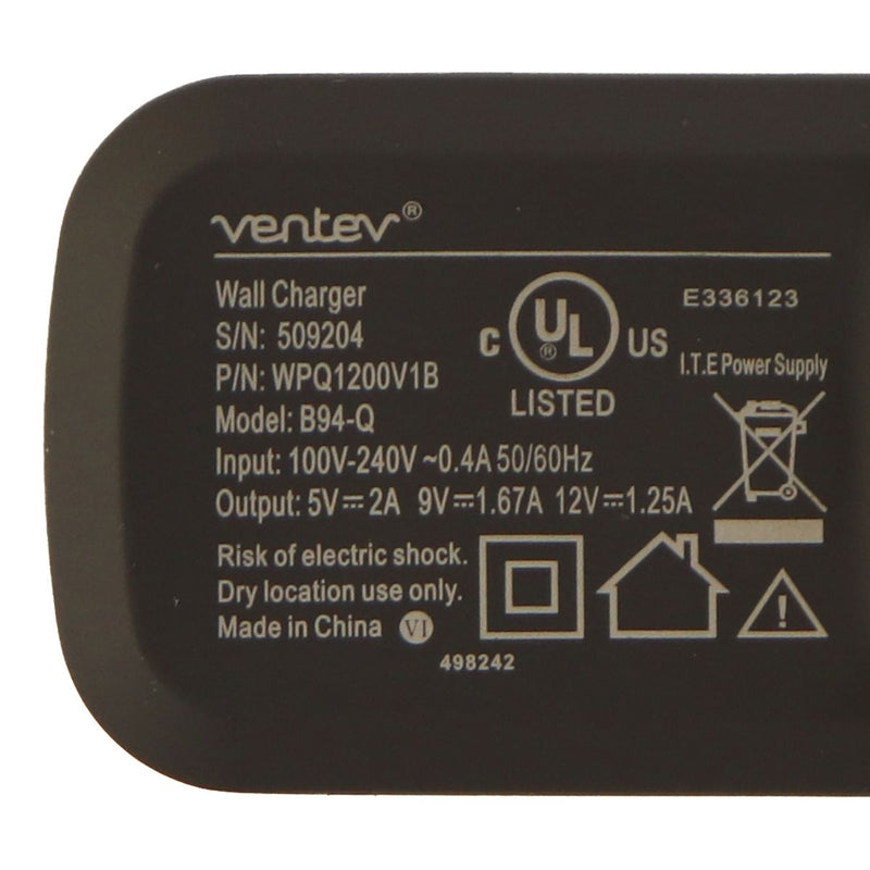 Ventev Q1200 Qualcomm 2.0 Quick Wall Charger Adapter with 1 Single USB - Gray - Ventev - Simple Cell Shop, Free shipping from Maryland!
