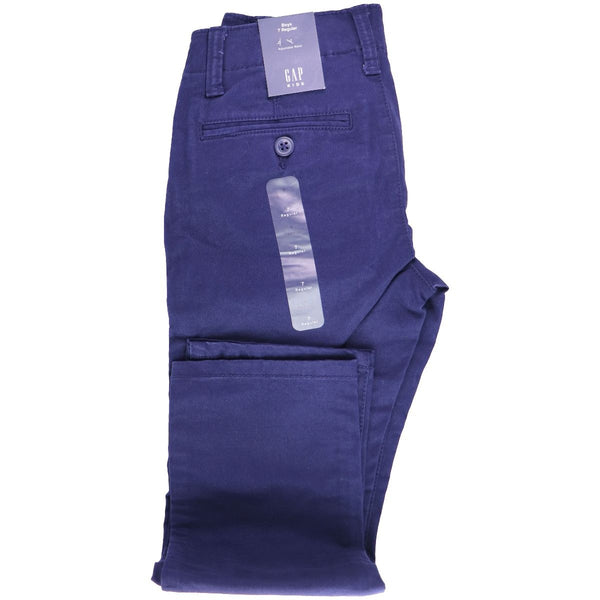 GAP Kids - Regular Pants / Adjustable Waist - 7 Regular / Boys - Dark Blue - GAP - Simple Cell Shop, Free shipping from Maryland!