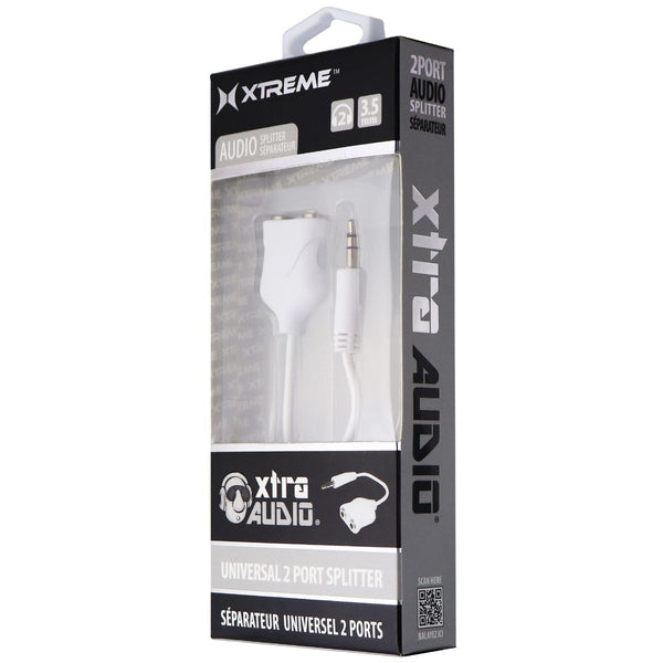 Xtreme Cables Xtra Audio Mini 3.5mm Audio Splitter - White - Xtreme Cables - Simple Cell Shop, Free shipping from Maryland!