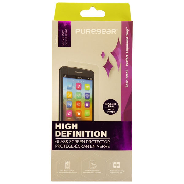 PureGear HD Tempered Glass Screen Protector for Moto Z Play Droid Edition - PureGear - Simple Cell Shop, Free shipping from Maryland!