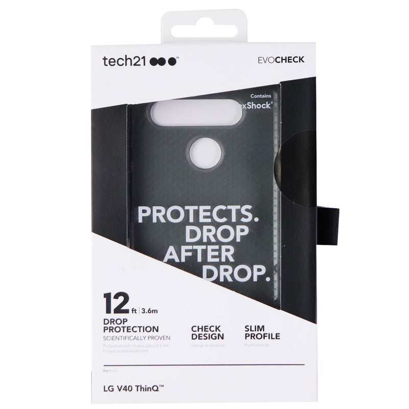 Tech 21 Evo Check Series Gel Case for LG V40 ThinQ - Smokey Black - tech 21 - Simple Cell Shop, Free shipping from Maryland!