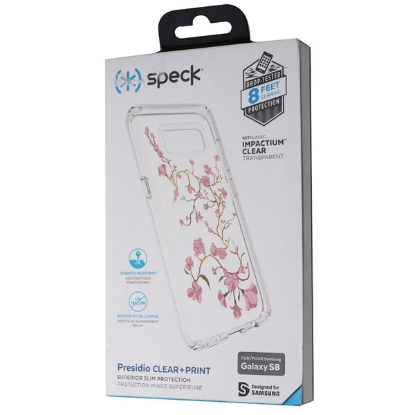 Speck Presidio Clear+Print Case for Samsung Galaxy S8 - Pink Floral/Clear - Speck - Simple Cell Shop, Free shipping from Maryland!