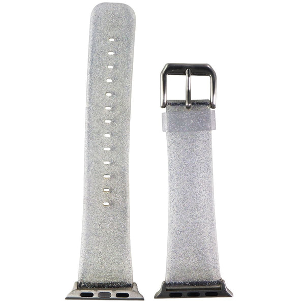 Apple Watch (38mm) Rubber Watch Band - Clear/Glitter - Unbranded - Simple Cell Shop, Free shipping from Maryland!