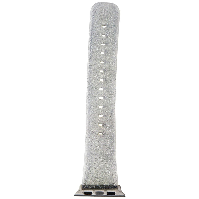 Apple Watch (38mm) Rubber Watch Band - Clear/Glitter - Unbranded - Simple Cell Shop, Free shipping from Maryland!