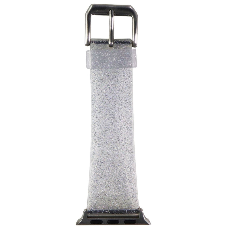 Apple Watch (38mm) Rubber Watch Band - Clear/Glitter - Unbranded - Simple Cell Shop, Free shipping from Maryland!