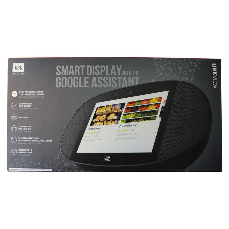 JBL Link View Wireless Smart Speaker with HD Touch Screen Display - Black