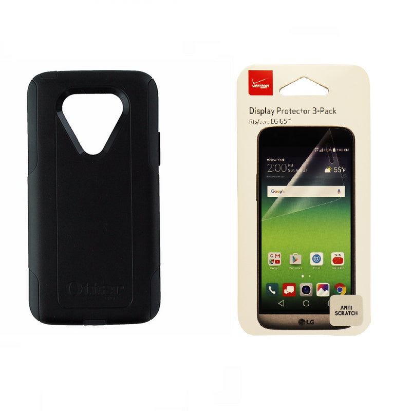 Otterbox Commuter Black Case & Verizon Glass Screen Protector 3 Pack for LG G5 - OtterBox - Simple Cell Shop, Free shipping from Maryland!