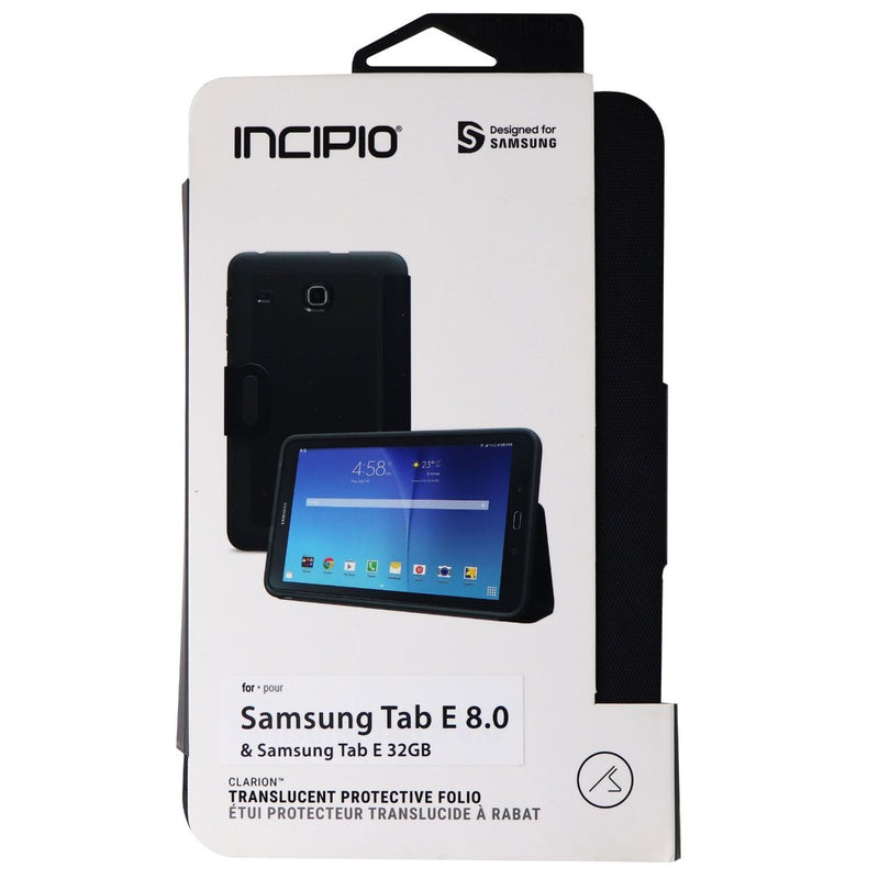 Incipio Clarion Series Folio Cover Gel Case for Samsung Tab E 8.0 - Black - Incipio - Simple Cell Shop, Free shipping from Maryland!