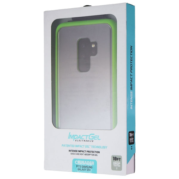 Impact Gel Crusader Series Case for Samsung Galaxy S9+ - Clear / Green - Impact Gel - Simple Cell Shop, Free shipping from Maryland!