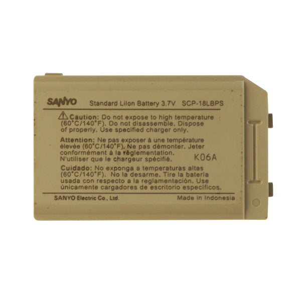 Sanyo Li-ion Battery (SCP-18LBPS) 3.7V for SCP-200 and VI-2300 - Sanyo - Simple Cell Shop, Free shipping from Maryland!
