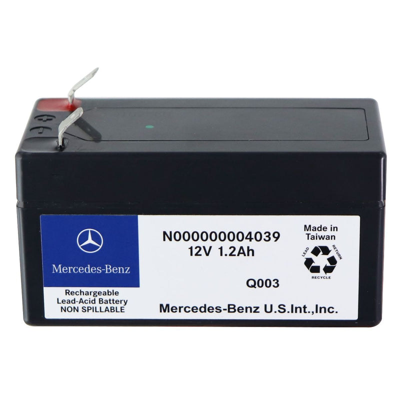 Mercedes-Benz Rechargeable 12V 1.2Ah Lead-Acid Battery (N000000004039) - Mercedes-Benz - Simple Cell Shop, Free shipping from Maryland!