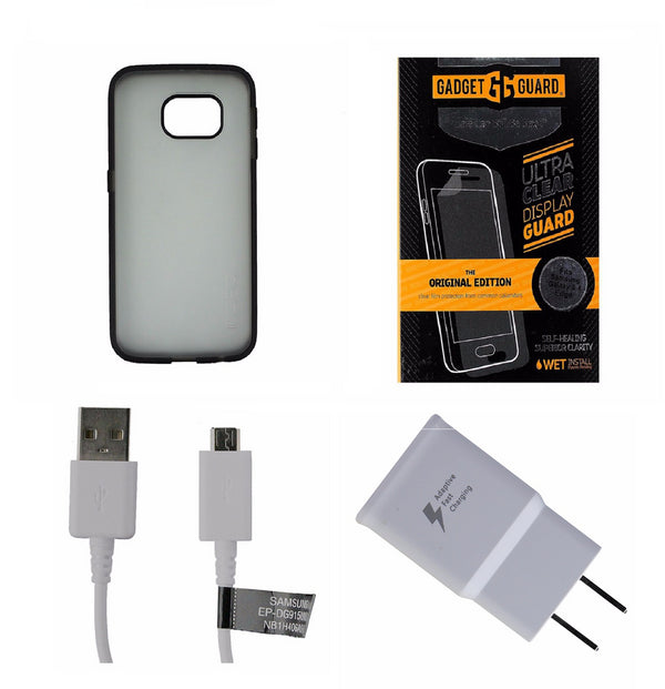 OEM Cable & Adapter + Screen Protector KIT w/ Black Incipio Case for S6 Edge - Incipio - Simple Cell Shop, Free shipping from Maryland!