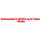 Unbranded 3.3ft RCA A/V Cable - White - Unbranded - Simple Cell Shop, Free shipping from Maryland!
