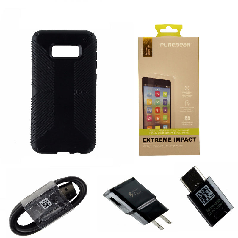 NEW OEM Charge KIT W/ Speck Case + PureGear Screen Protector for Galaxy S8+ Plus - Speck - Simple Cell Shop, Free shipping from Maryland!