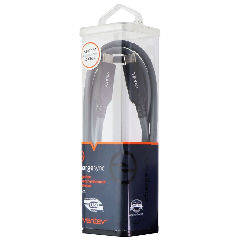 Ventev 3.3-Foot ChargeSync (USB-C) to (USB-C) Cable - Gray - Ventev - Simple Cell Shop, Free shipping from Maryland!