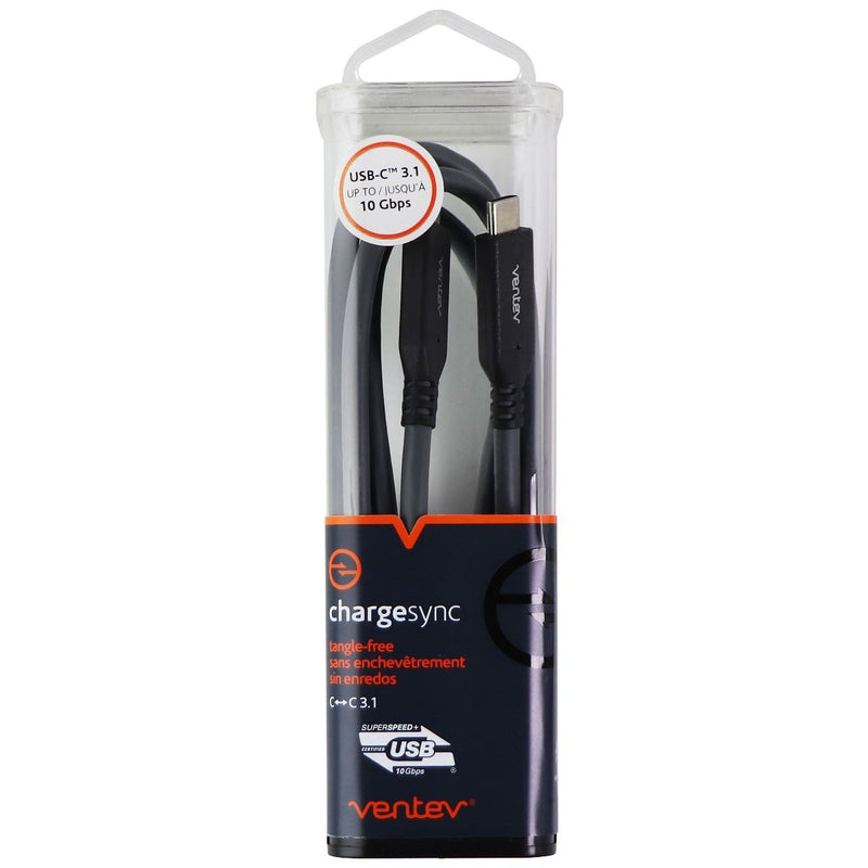 Ventev 3.3-Foot ChargeSync (USB-C) to (USB-C) Cable - Gray - Ventev - Simple Cell Shop, Free shipping from Maryland!