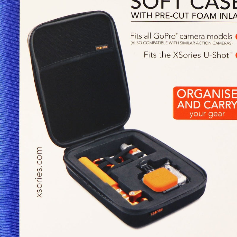 XSories Small Capxule Soft Case with Pre-Cut Foam Inlay for GoPro Cameras - Blue - XSories - Simple Cell Shop, Free shipping from Maryland!
