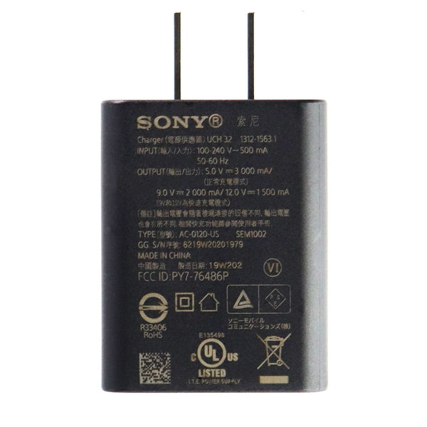 Sony USB-C (Type C) Adaptive Wall Charger Travel Adapter - Black (UCH 32) - Sony - Simple Cell Shop, Free shipping from Maryland!