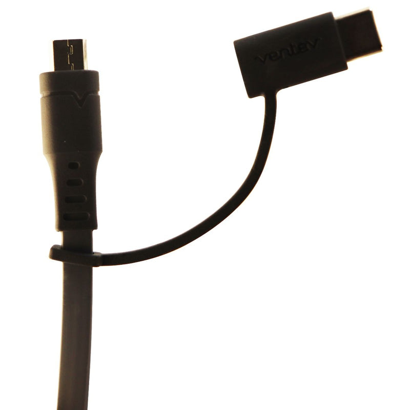 Ventev (595067) 3.3ft Charge and Sync Cable for Micro USB & USB-C Devices - Gray - Ventev - Simple Cell Shop, Free shipping from Maryland!