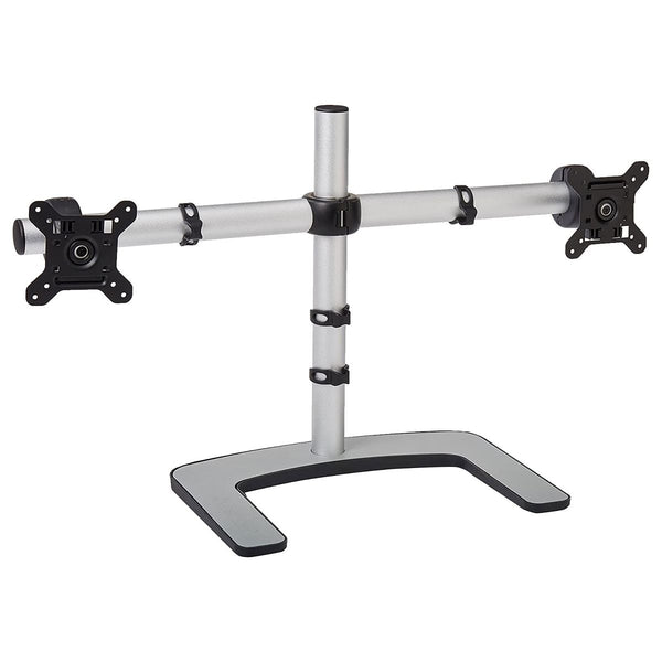 Visidec - Freestanding LED/LCD Monitor Stand for Dual Displays - Black/Silver - Visidec - Simple Cell Shop, Free shipping from Maryland!