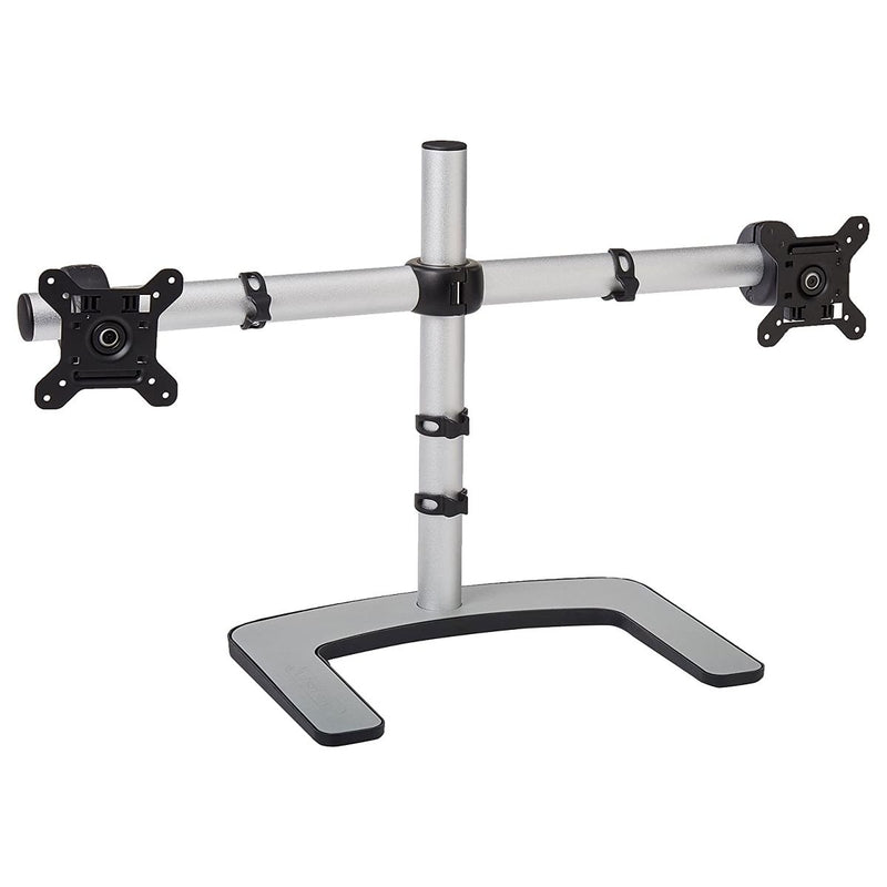 Visidec - Freestanding LED/LCD Monitor Stand for Dual Displays - Black/Silver - Visidec - Simple Cell Shop, Free shipping from Maryland!
