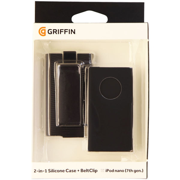 Griffin 2 in 1 Silicone Case with Belt Clip Holster for iPod Nano 8 / 7 - Black - Griffin - Simple Cell Shop, Free shipping from Maryland!
