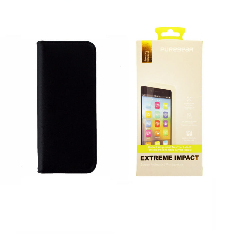 Black Case-Mate Wallet Case and PureGear Screen Protector KIT for Galaxy S8 - Case-Mate - Simple Cell Shop, Free shipping from Maryland!