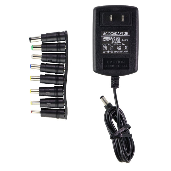 Universal 2.5-foot (15V / 2A) AC/DC Adapter with Universal Tips - Black (1520) - Unbranded - Simple Cell Shop, Free shipping from Maryland!