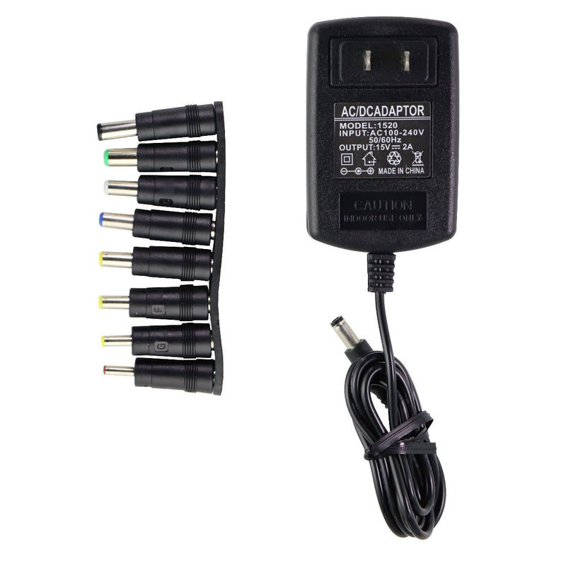 Universal 2.5-foot (15V / 2A) AC/DC Adapter with Universal Tips - Black (1520) - Unbranded - Simple Cell Shop, Free shipping from Maryland!