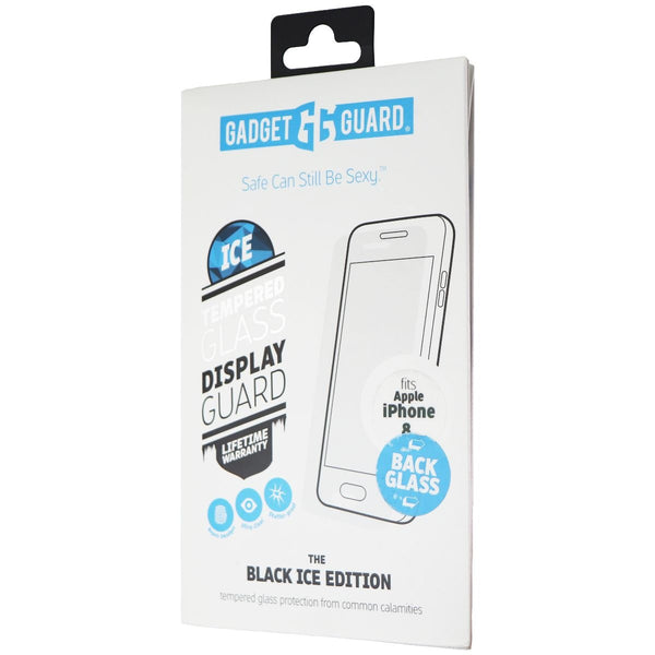 Gadget Guard Black Ice Tempered Back Glass for iPhone 8 - Clear / Black Glass - Gadget Guard - Simple Cell Shop, Free shipping from Maryland!