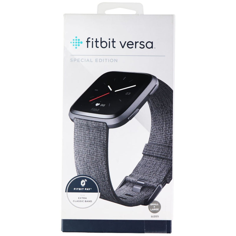 Fitbit Versa Special Edition Smart Watch - Charcoal Woven & Black Band - Fitbit - Simple Cell Shop, Free shipping from Maryland!