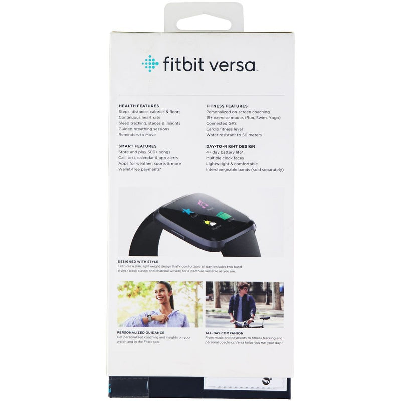  Fitbit Versa Lite Edition Smart Watch, One Size (S and L Bands  Included) : Electronics