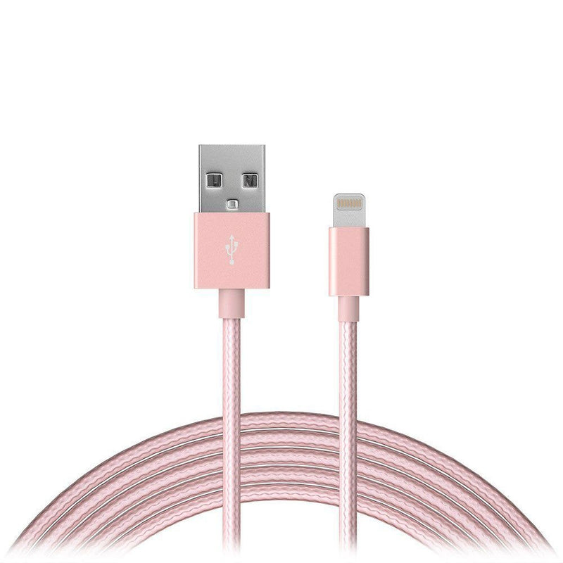 Just Wireless (RRHO43Y) 10Ft Premium Braided USB Cable for iPhones - Pink - Just Wireless - Simple Cell Shop, Free shipping from Maryland!