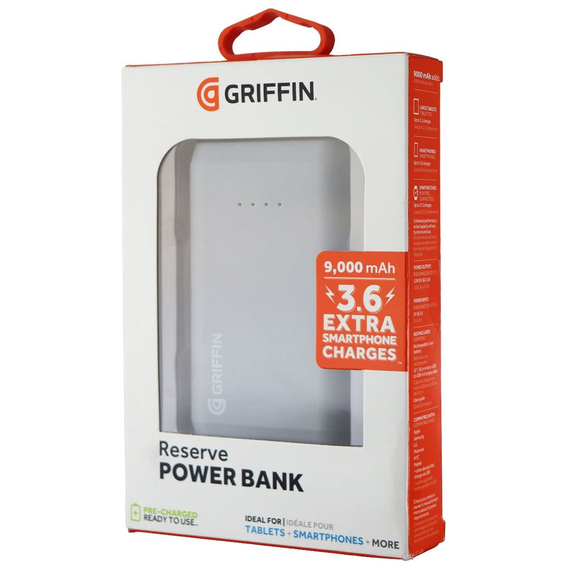 Griffin (9,000mAh) Reserve Power Bank Single USB Portable Charger - Gray - Griffin - Simple Cell Shop, Free shipping from Maryland!