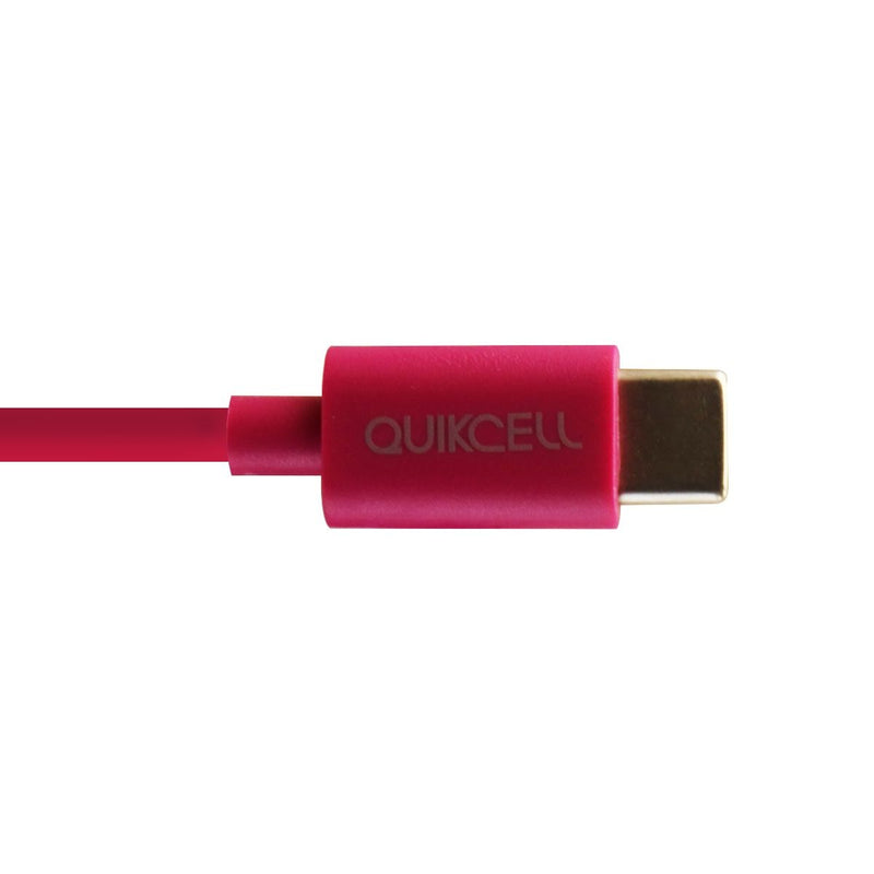 Quikcell (C1APVQYH) 3.3Ft Charge and Sync Data Cable for USB-C Devices - Pink - Quikcell - Simple Cell Shop, Free shipping from Maryland!
