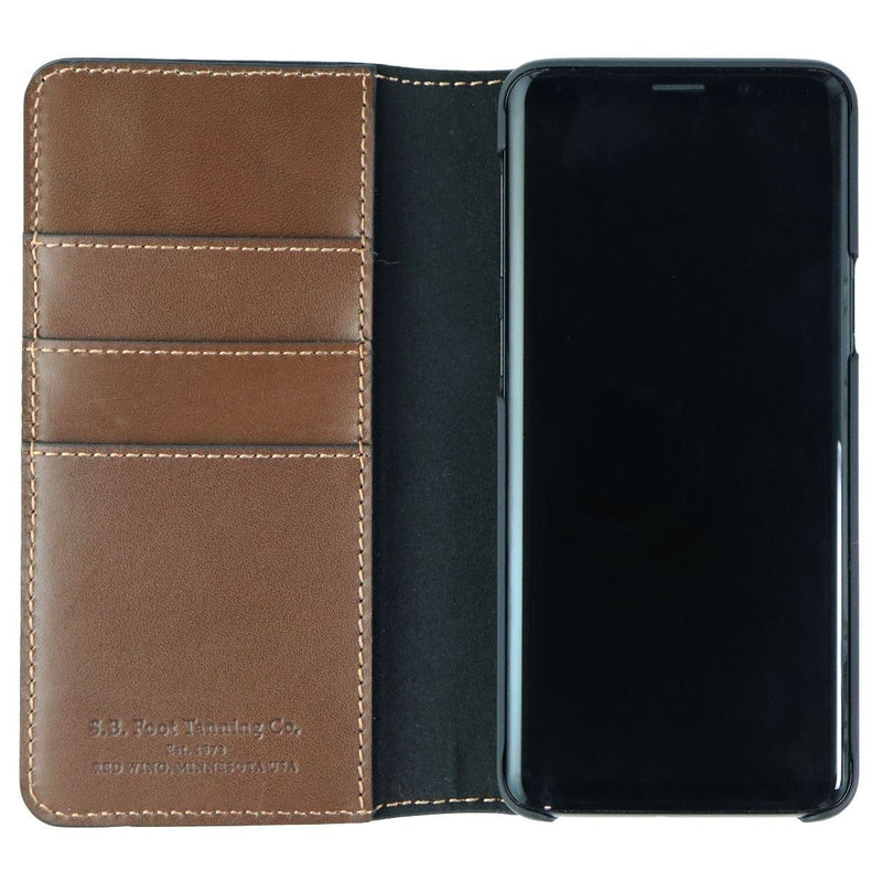 Platinum Folio Wallet Case for Samsung Galaxy S9 Smartphones - Brown/Bourbon - Platinum - Simple Cell Shop, Free shipping from Maryland!