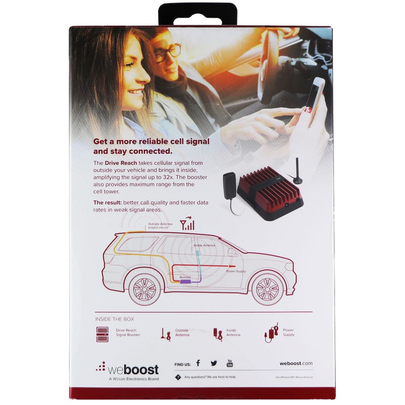 weBoost Drive Reach Vehicle Cell Phone Signal Booster (Old Model 3G & 4G Only) - WeBoost - Simple Cell Shop, Free shipping from Maryland!