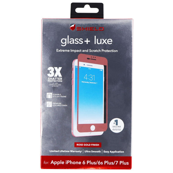 ZAGG Glass + Luxe Screen Protector for iPhone 8 Plus/7 Plus - Rose Gold - Zagg - Simple Cell Shop, Free shipping from Maryland!