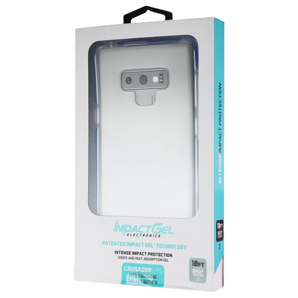 Impact Gel Crusader Lite Series Case for Samsung Galaxy Note 9 - Clear / Blue - Impact Gel - Simple Cell Shop, Free shipping from Maryland!