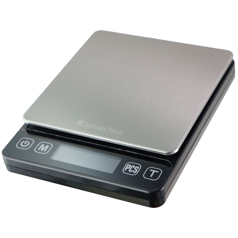 Kitchen Tour Digital Kitchen Scale with LCD Display - Black/Silver - Kitchen Tour - Simple Cell Shop, Free shipping from Maryland!