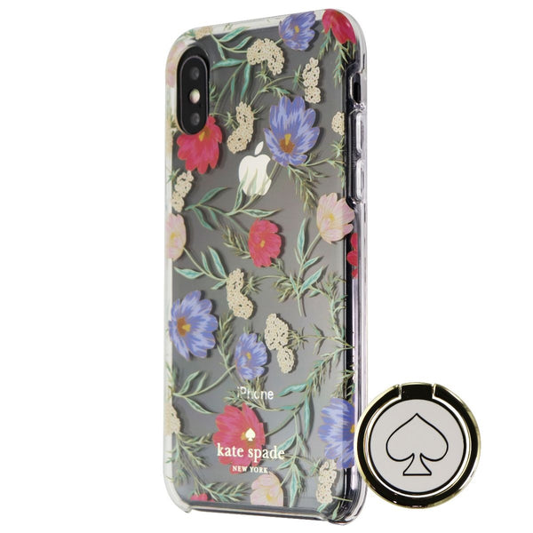 Kate Spade Hardshell Case & Ring Stand for Apple iPhone Xs & X - Clear / Floral - Kate Spade - Simple Cell Shop, Free shipping from Maryland!