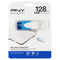 PNY Attaché 4 128GB USB 2.0 Flash Drive - Blue / White - P-FD128ATT4BW-GE - PNY - Simple Cell Shop, Free shipping from Maryland!