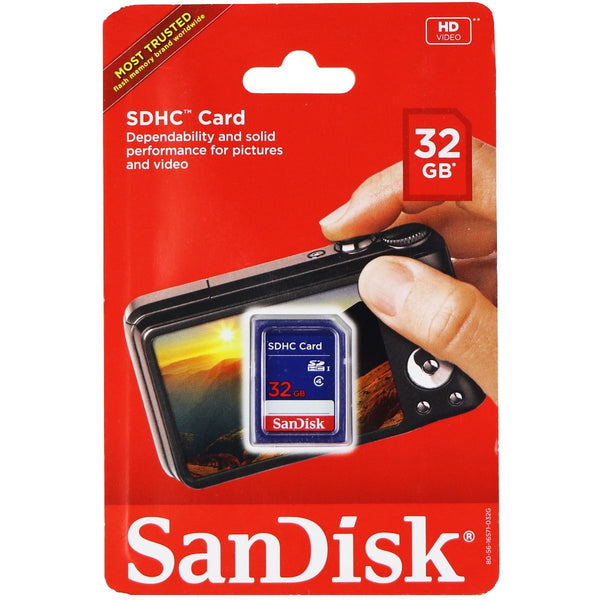 SanDisk 32GB SDHC Card (SDSDB-032G-A46C) for Cameras - Blue - SanDisk - Simple Cell Shop, Free shipping from Maryland!