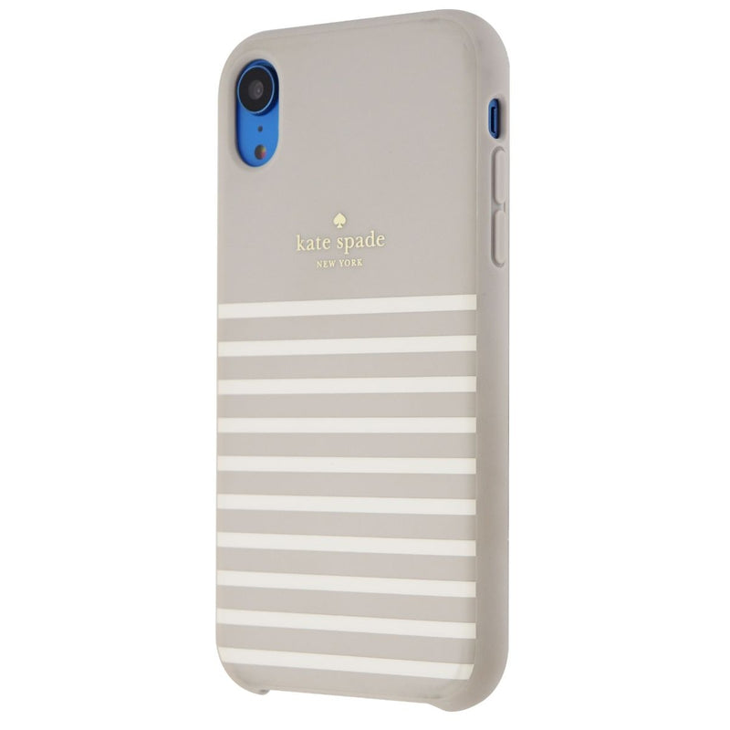 Kate Spade Soft Touch Case for iPhone XR - Feeder Stripe Clocktower/Cream - Kate Spade - Simple Cell Shop, Free shipping from Maryland!